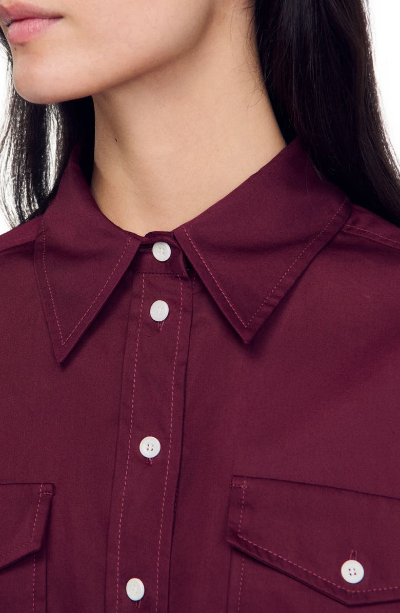 SANDRO Cotton shirt, Alternate, color, 