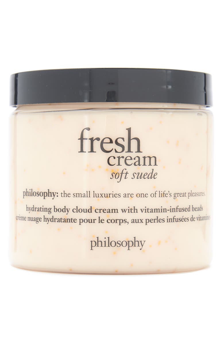 philosophy Fresh Cream Soft Suede Hydrating Body Cloud Cream, Main, color,