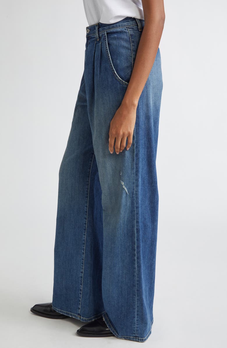 Nili Lotan Flora High Waist Trouser Jeans, Alternate, color, Classic Wash