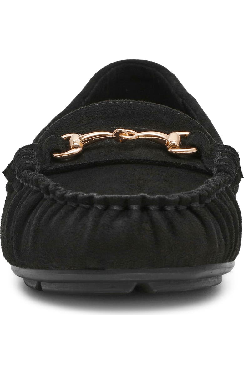 Anne Klein Hewlett Bit Loafer, Alternate, color, Black Suede