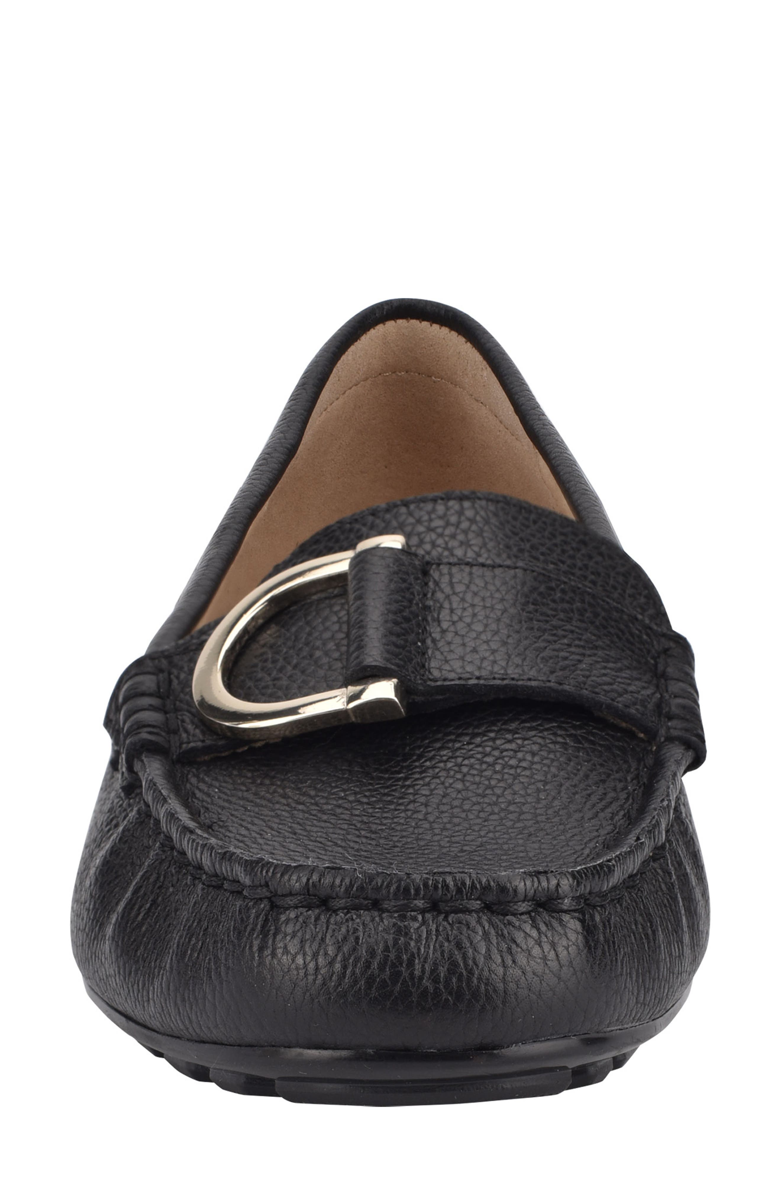 Mink Loafer, Alternate, color, BLACK LEATHER