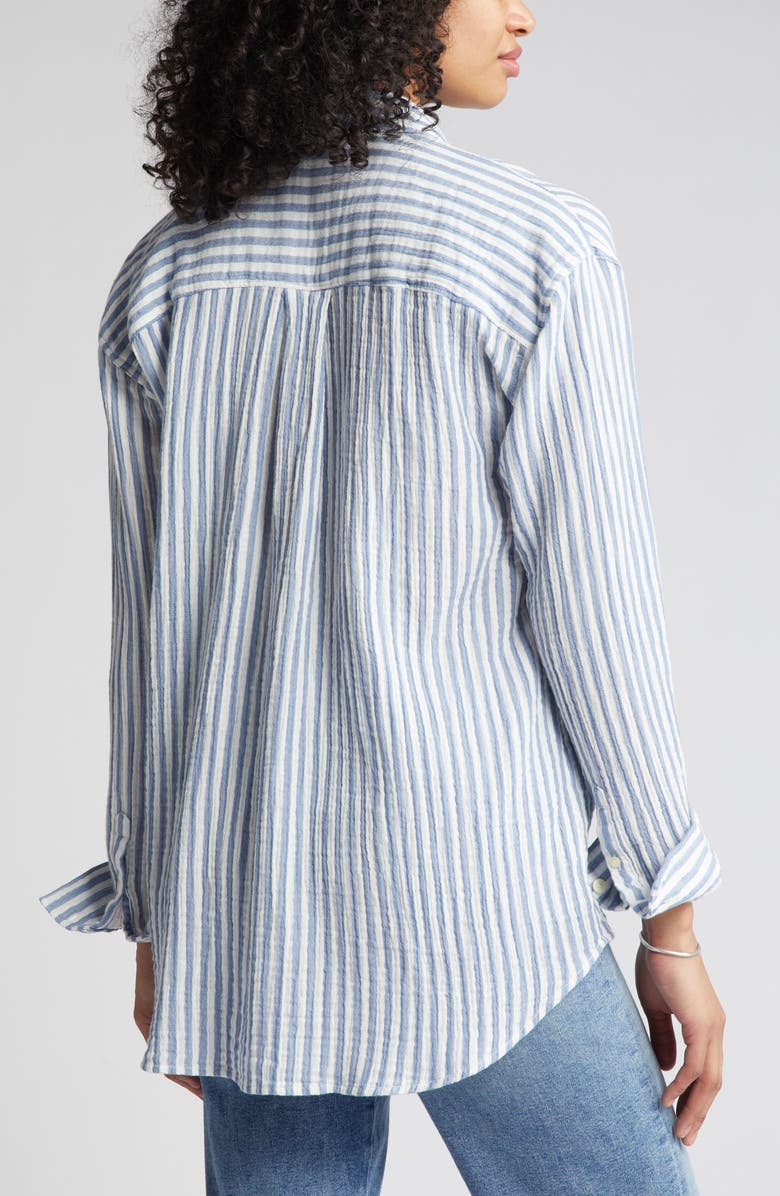 Caslon<sup>®</sup> Cotton Gauze Button-Up Shirt, Alternate, color, 