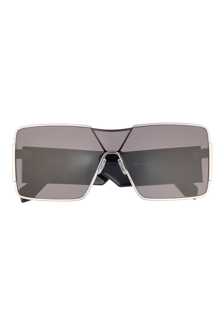 Square Sunglasses, Main, color, SILVER DARK GREY