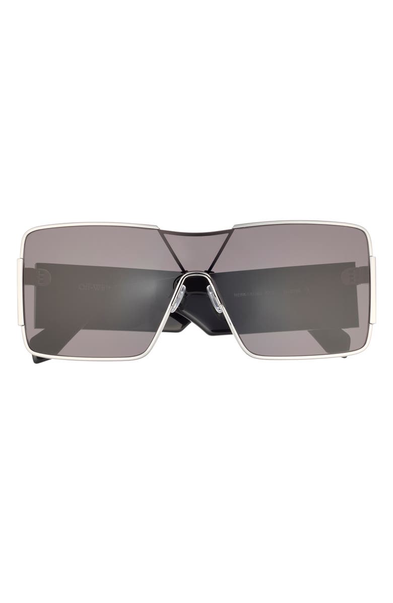 Off-White Square Sunglasses, Main, color, Silver Dark Grey