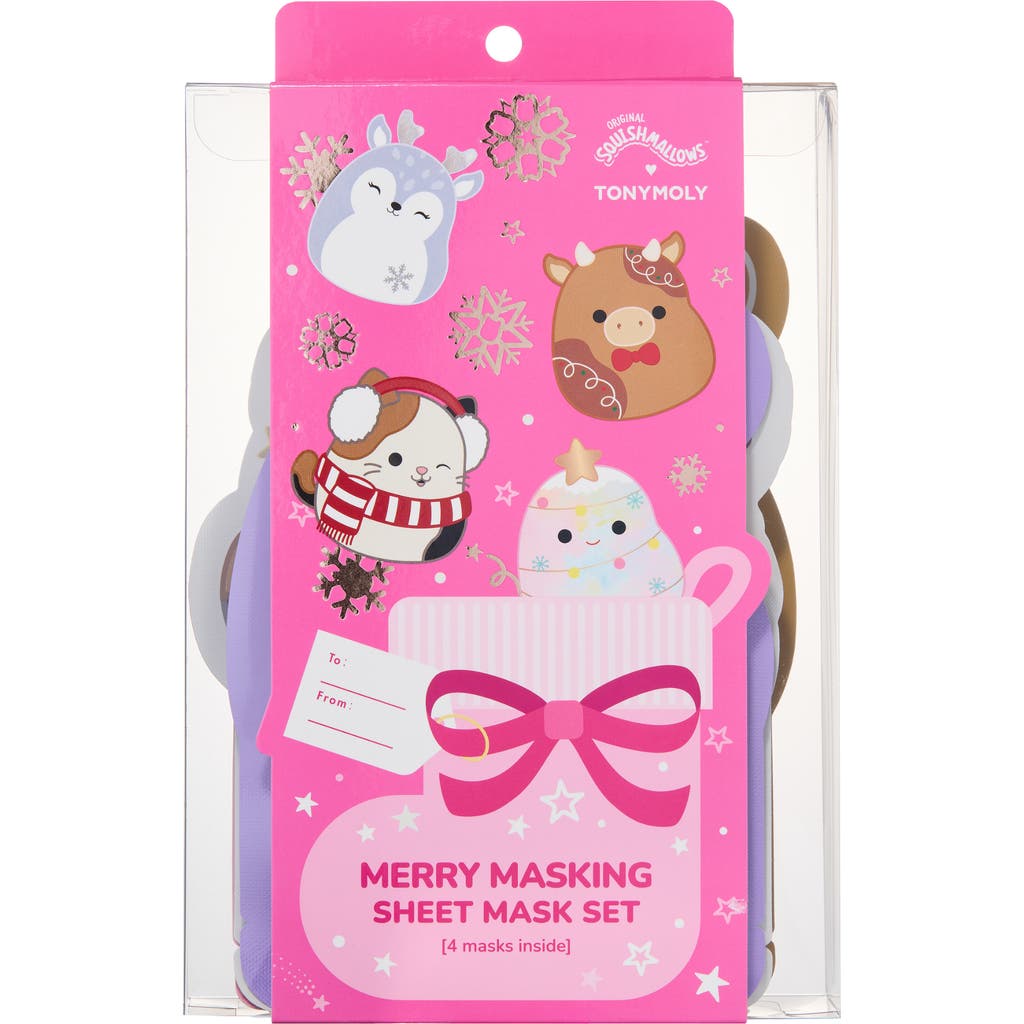 Squishmallows x TONYMOLY Merry Masking 4-Piece Sheet Mask Set at Nordstrom Rack