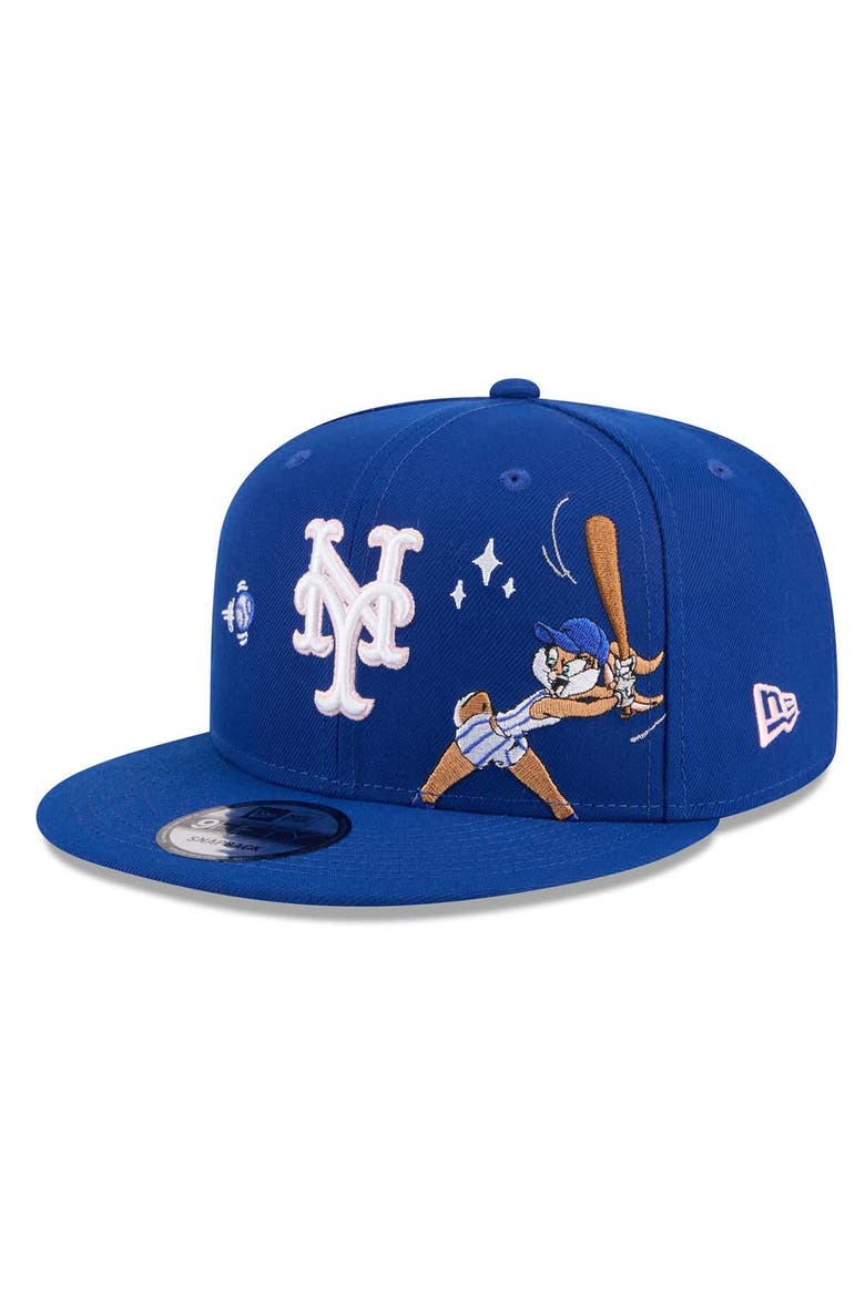 Men's New Era Royal New York Mets Looney Tunes Lola Bunny 9FIFTY Snapback Hat, Alternate, color, Royal