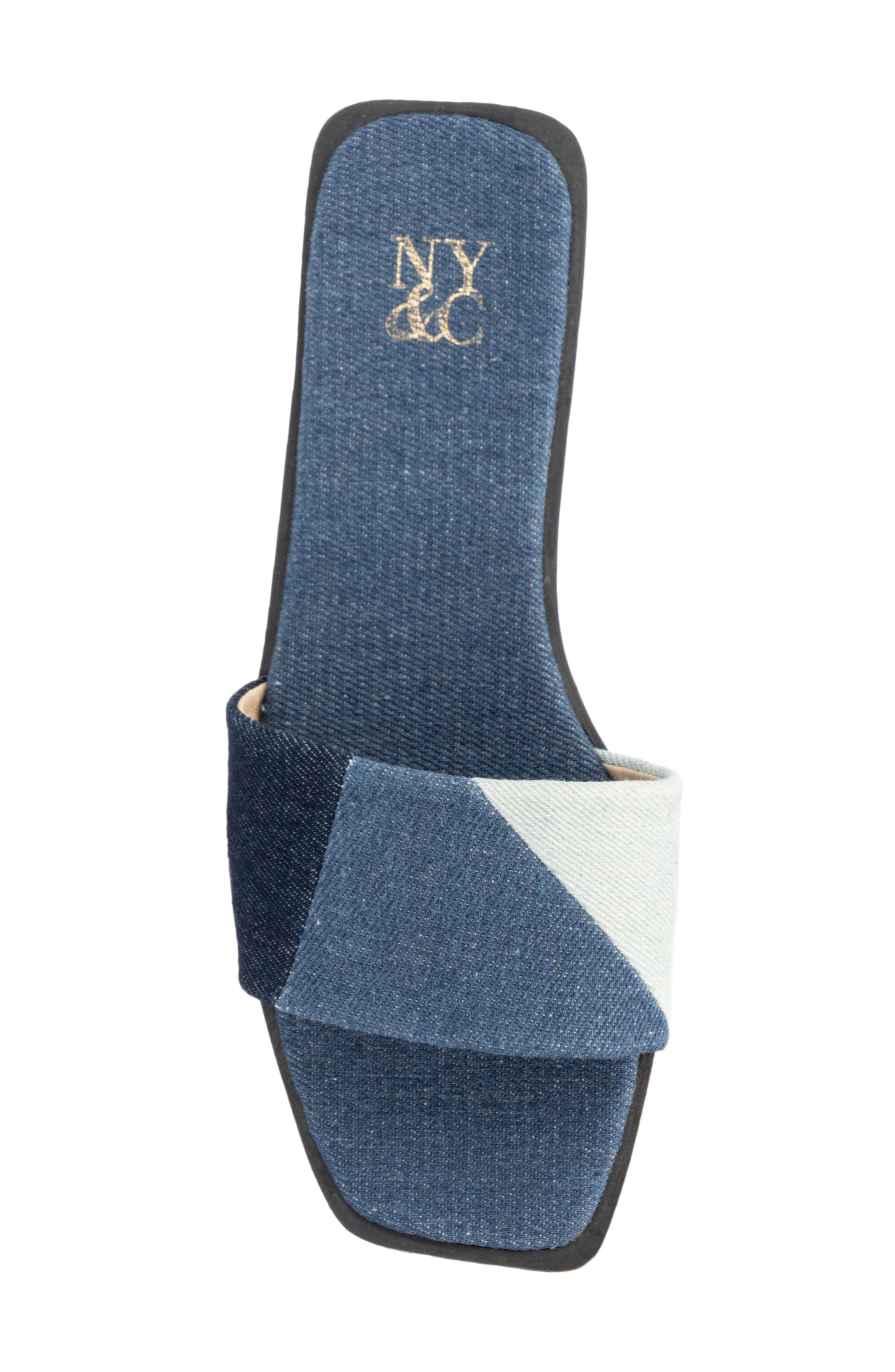 NEW YORK AND COMPANY Janice Slide Sandal, Alternate, color, Blue