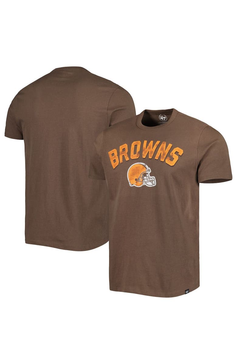 '47 Men's '47 Brown Cleveland Browns All Arch Franklin T-Shirt, Main, color, Brown