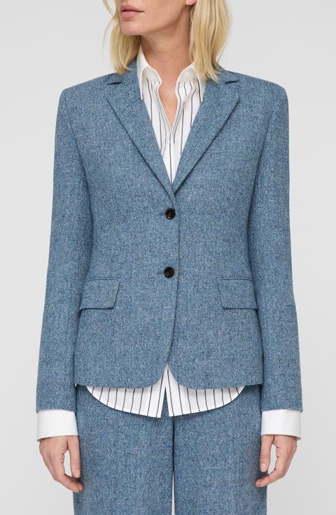 Fitted Donegal Tweed Blazer
