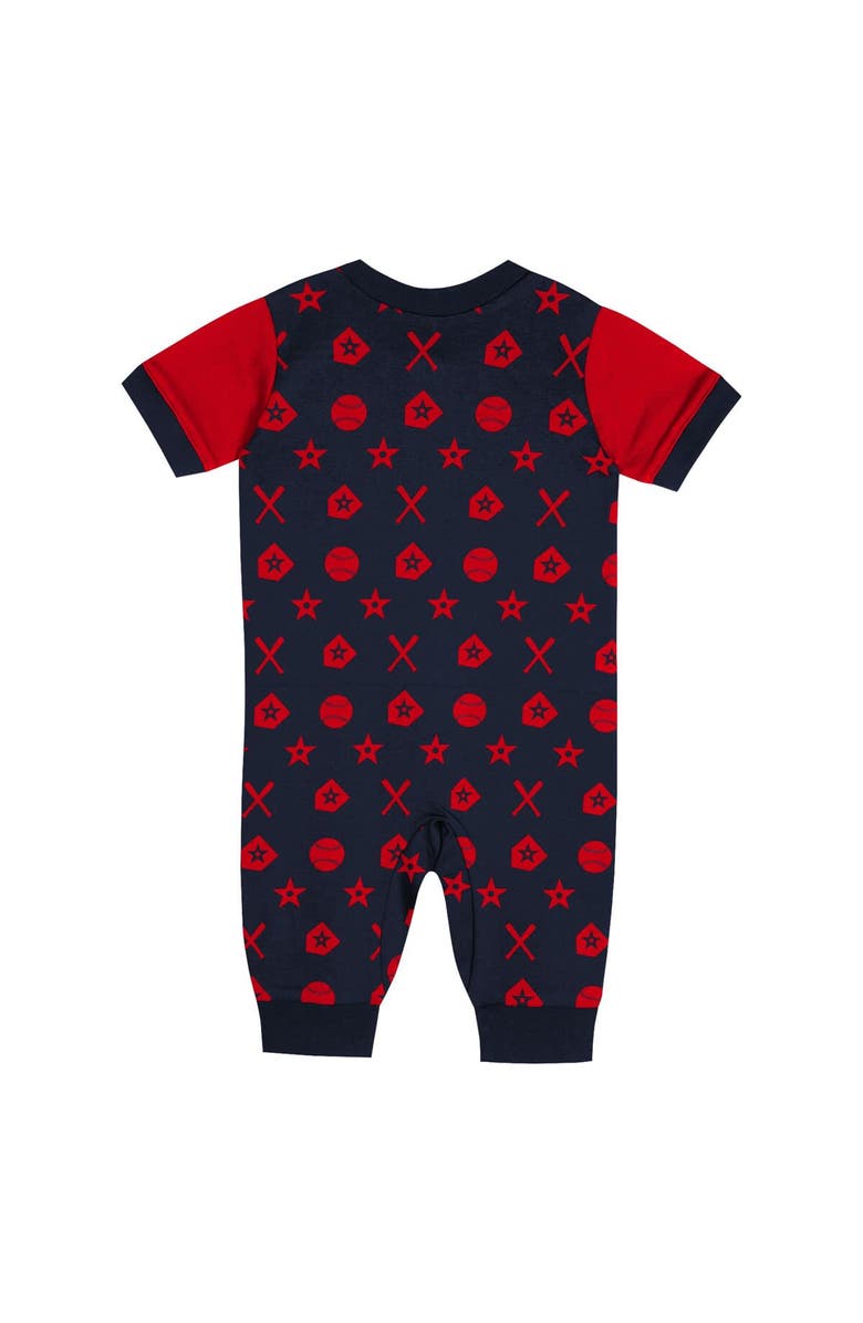 Outerstuff Newborn  Navy Boston Red Sox Hard 90 Coveralls, Alternate, color, Navy