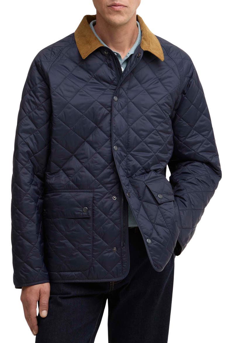City Bedale Diamond Quilted Puffer Jacket, Main, color, NAVY