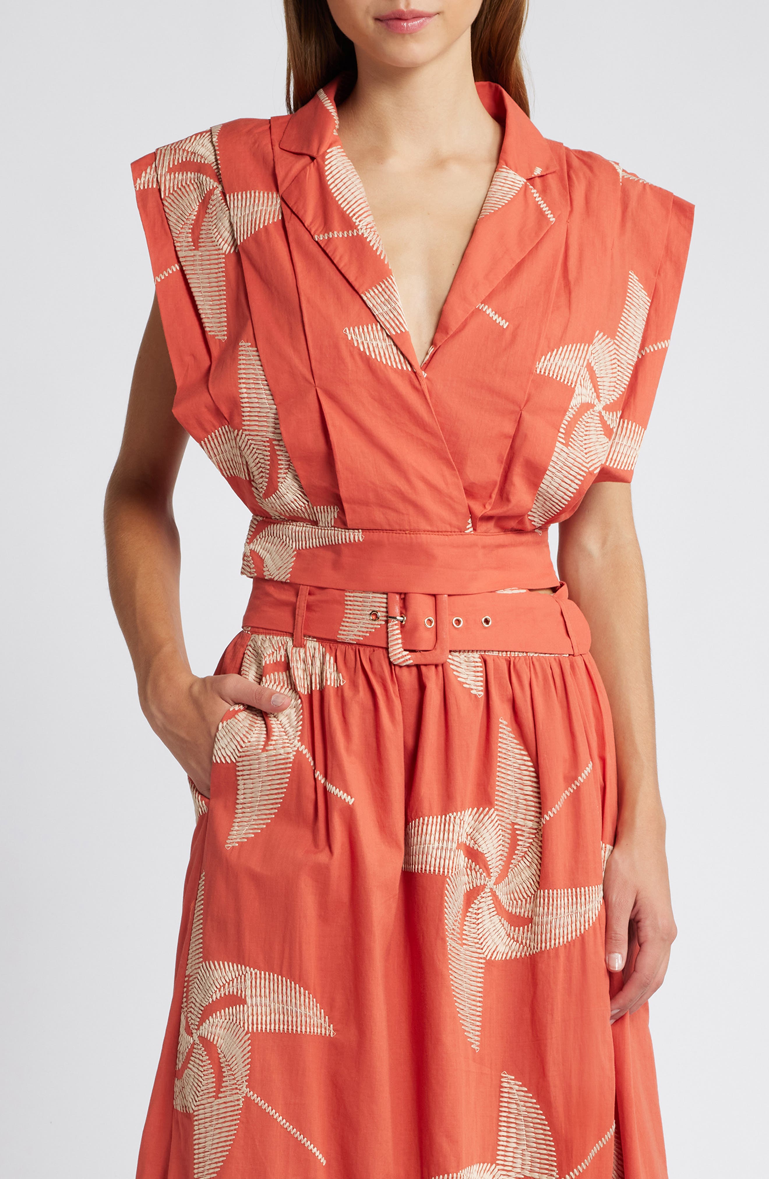 CIEBON Sareh Stitch Pleated Top