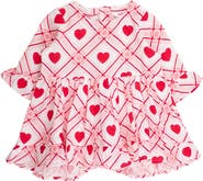 RuffleButts Cotton Gauze High Low Ruffle Tunic