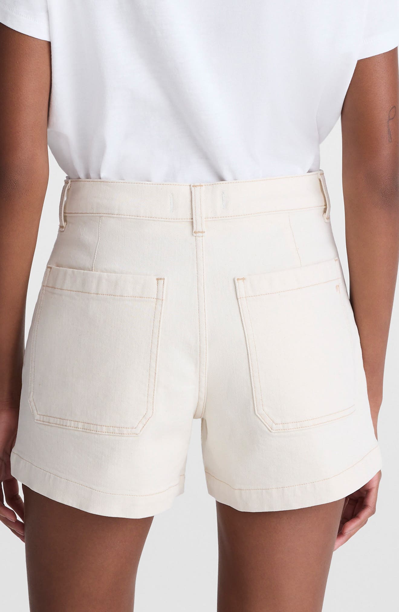 The Emmy Patch Pocket High Waist Denim Shorts - image 2