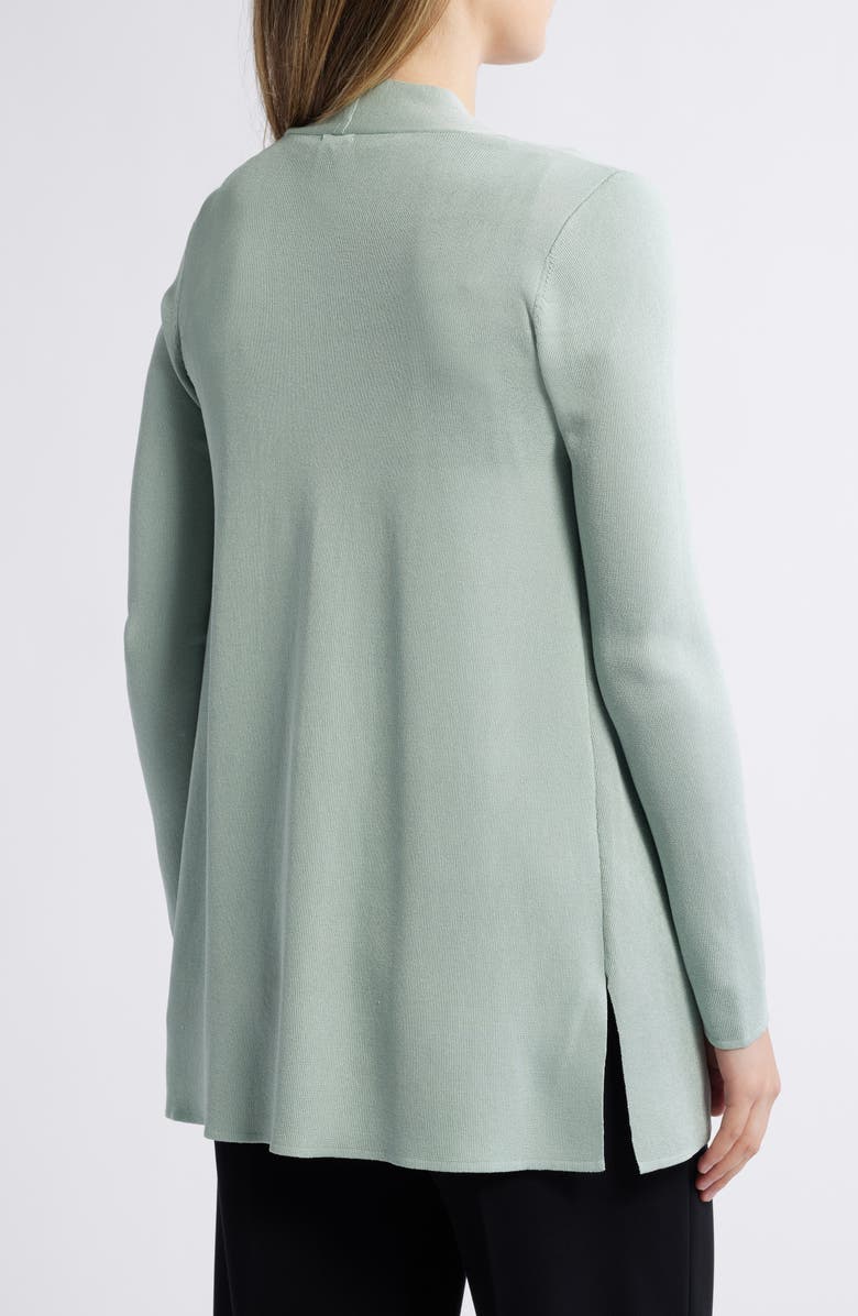 Anne Klein Nappa Open Front Cardigan, Alternate, color, Soft Aloe