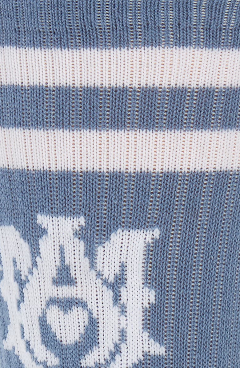 AMIRI MA Stripe Crew Socks, Alternate, color, 