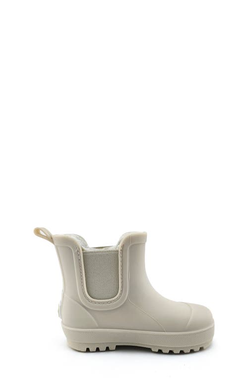 Bearpaw Kids' Shortie Rain Boot With Faux Fur Lining In White
