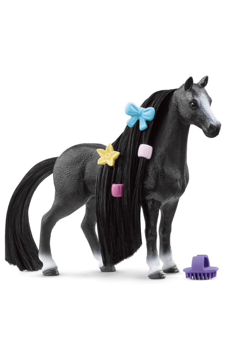 Schleich Beauty Horse Quarter Horse Mare Black, Alternate, color, Multicolored