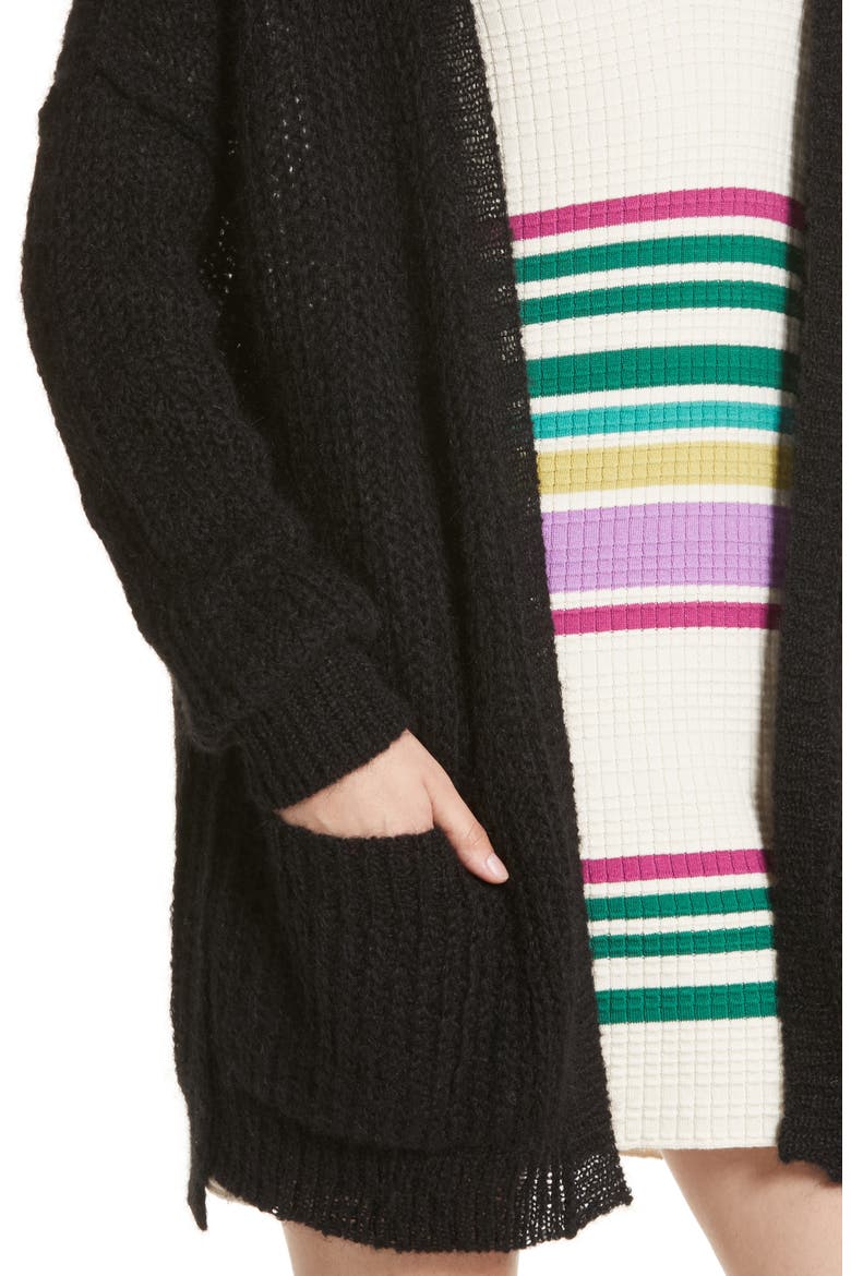 Weekend Getaway Cardigan, Alternate, color, BLACK