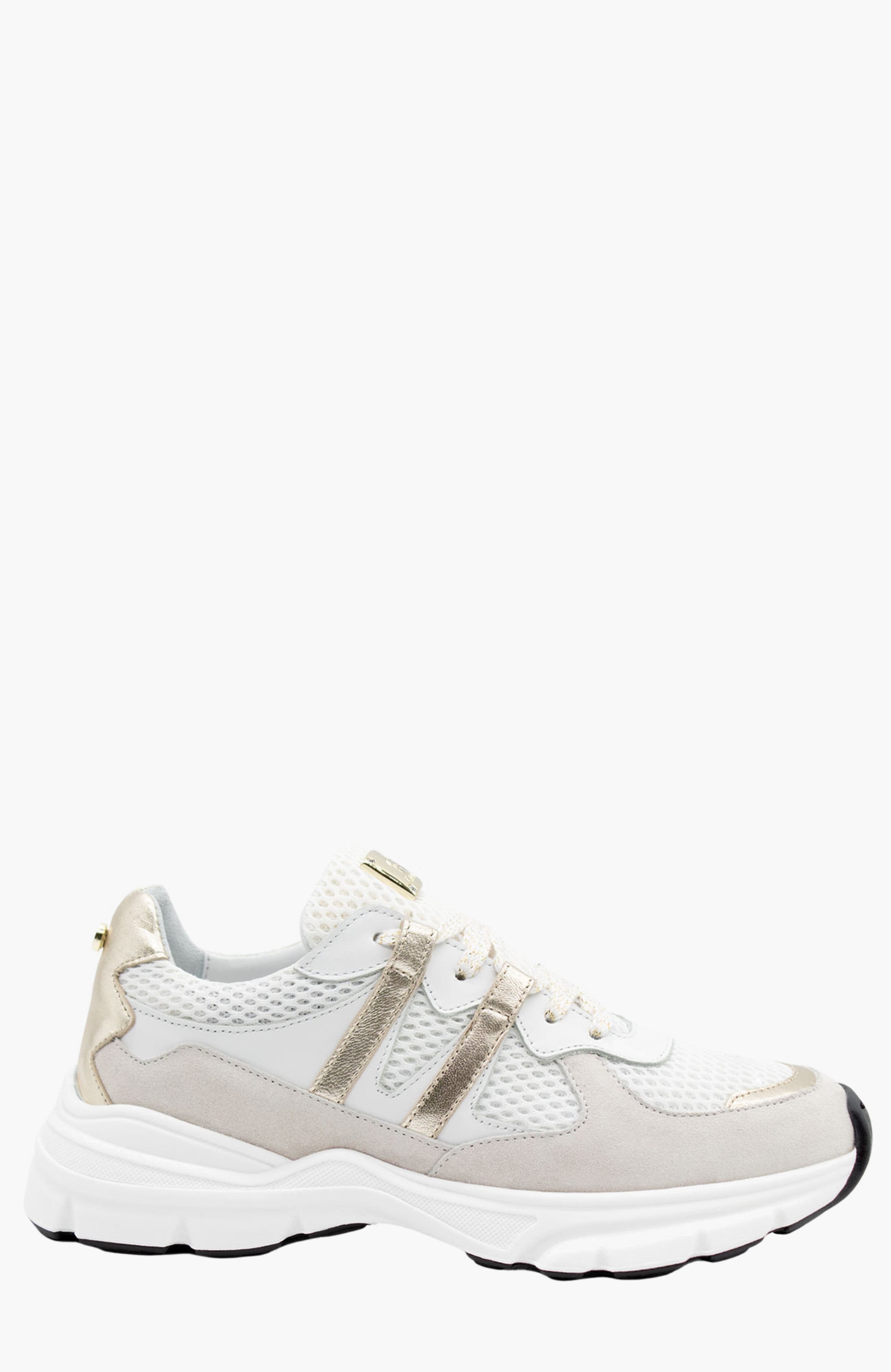 Roadway Sneakers, Main, color, White / Beige / Gold