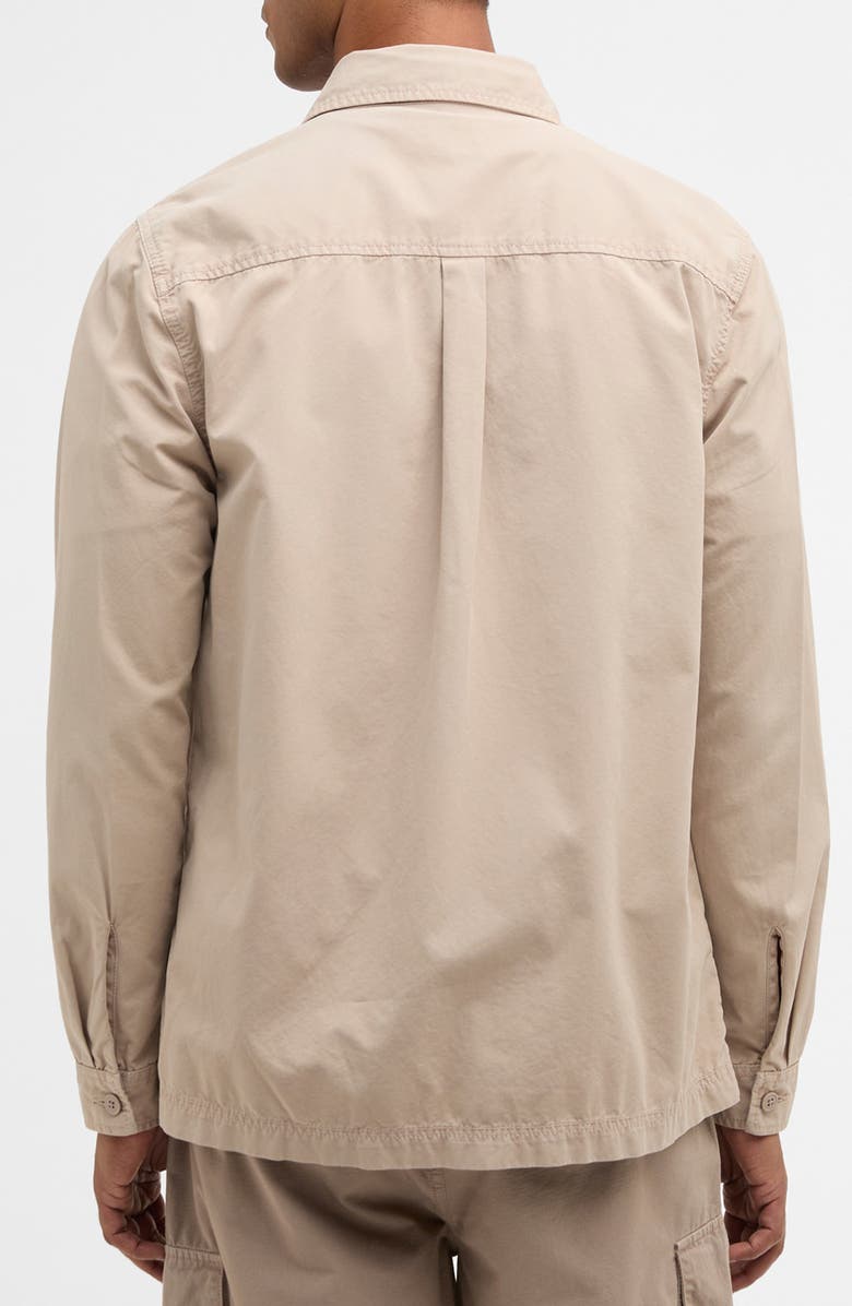 Barbour Glendale Zip Overshirt, Alternate, color, Concrete