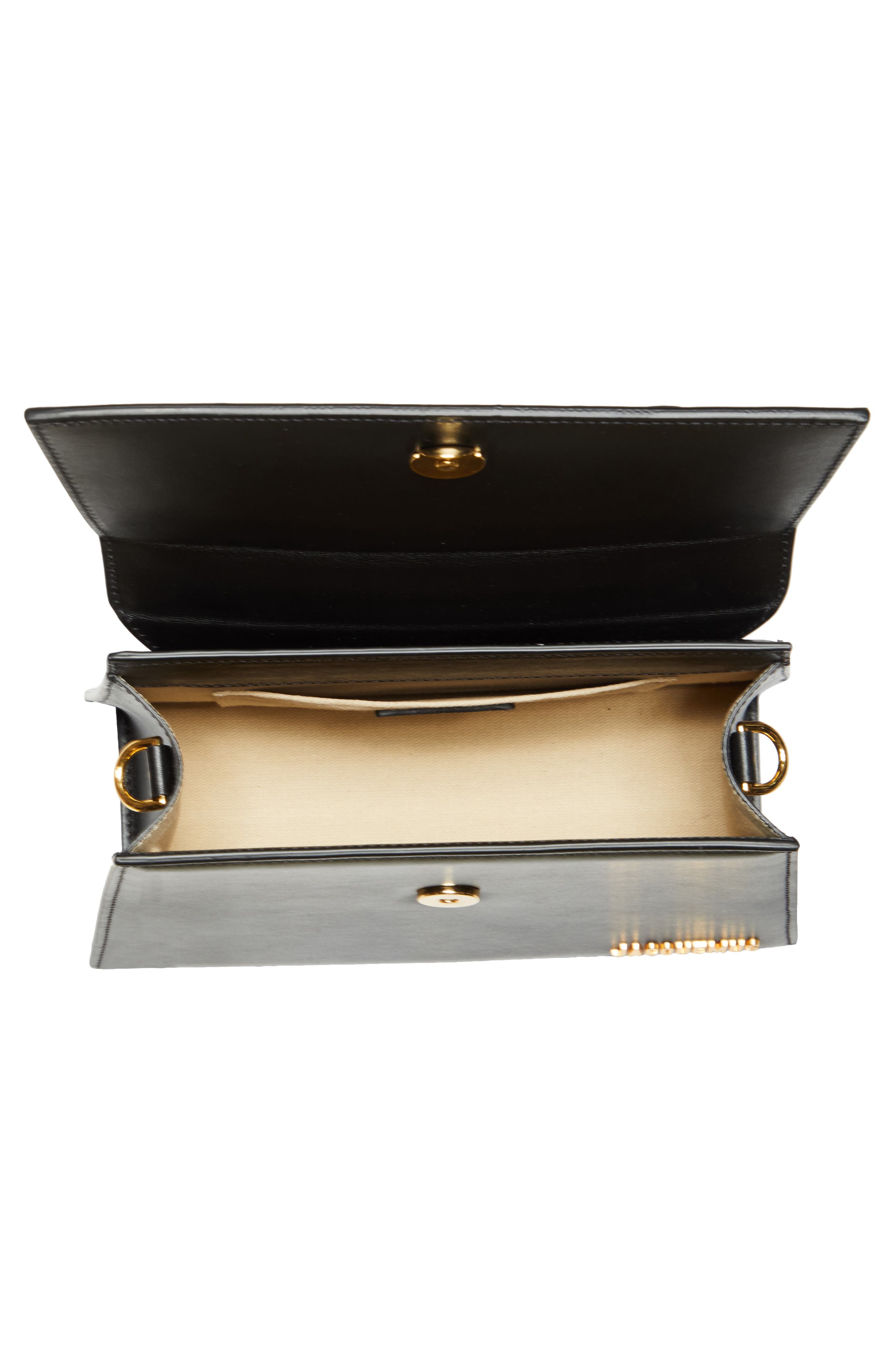 Jacquemus Le Grand Chiquito Leather Top Handle Crossbody Bag, Alternate, color, Black