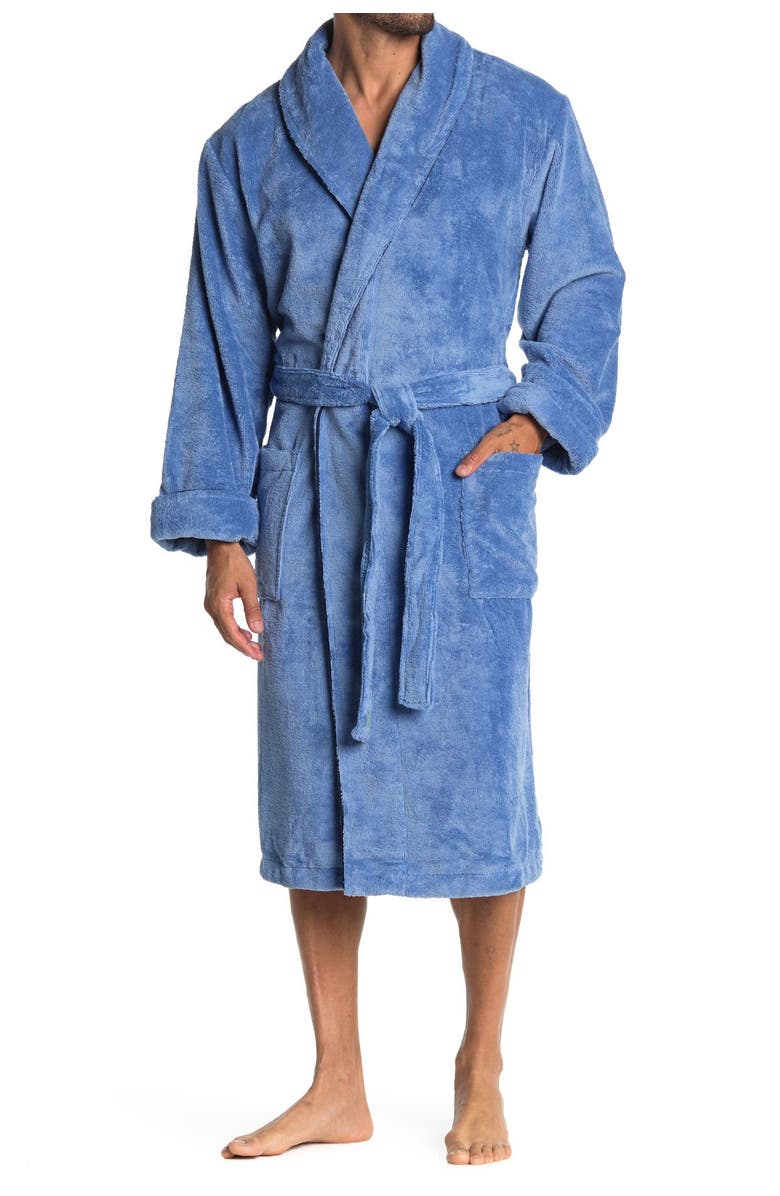 Robert Graham Embroidered Lion French Terry Robe, Main, color, 
