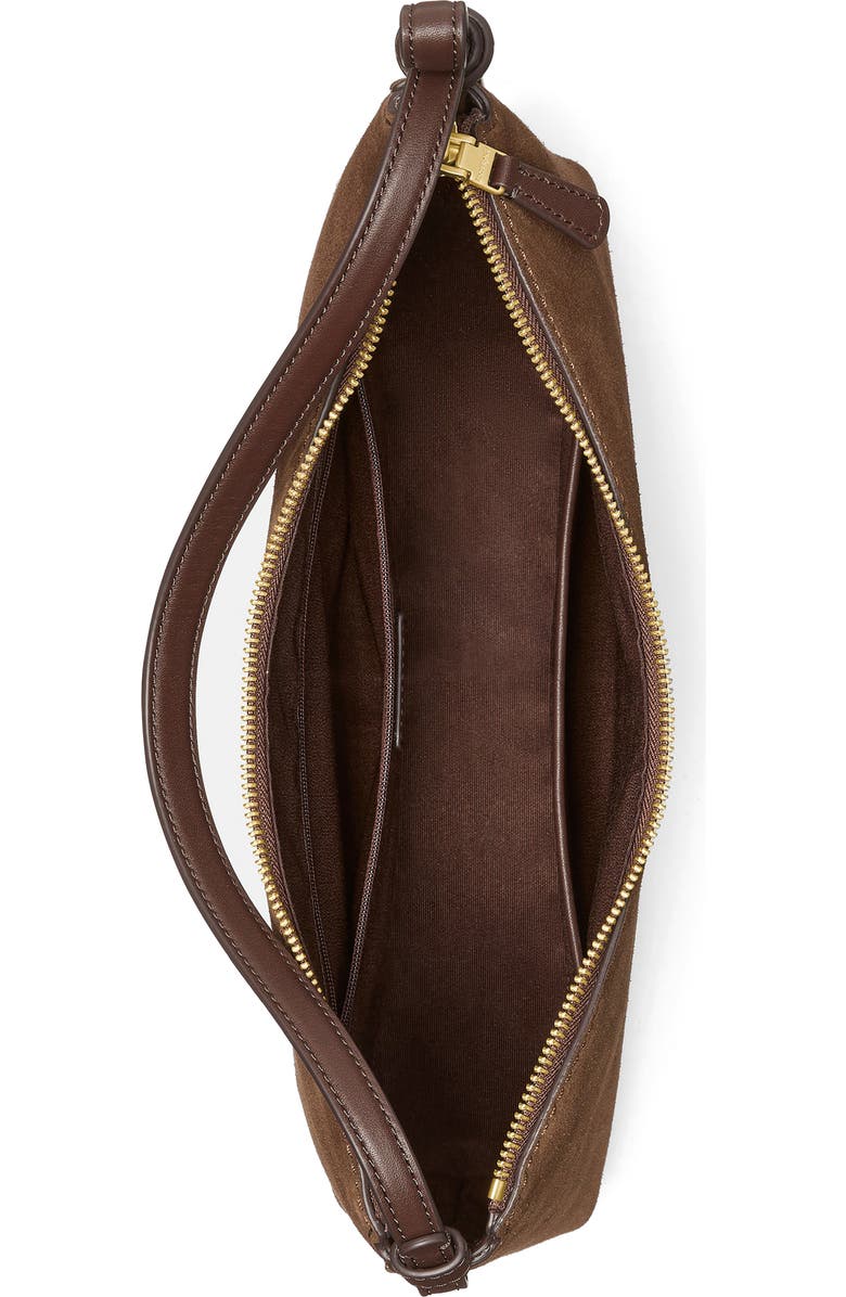 Kate Spade New York loop suede shoulder bag, Alternate, color, Hot Fudge Multi