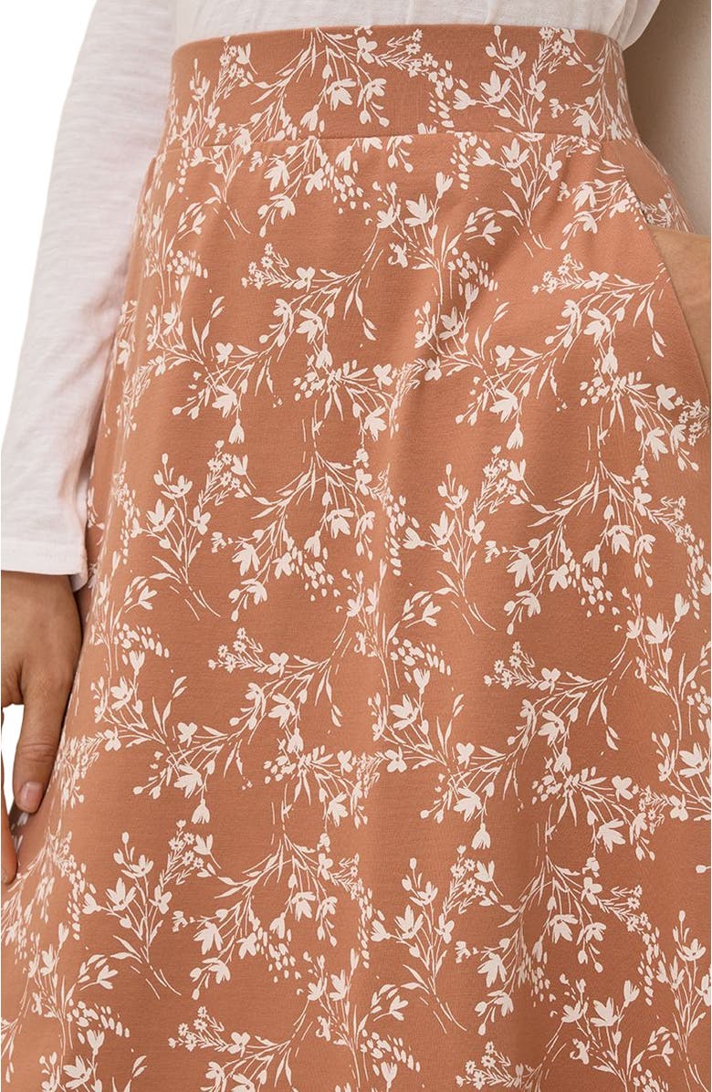 Pact Fit & Flare Midi Skirt, Alternate, color,