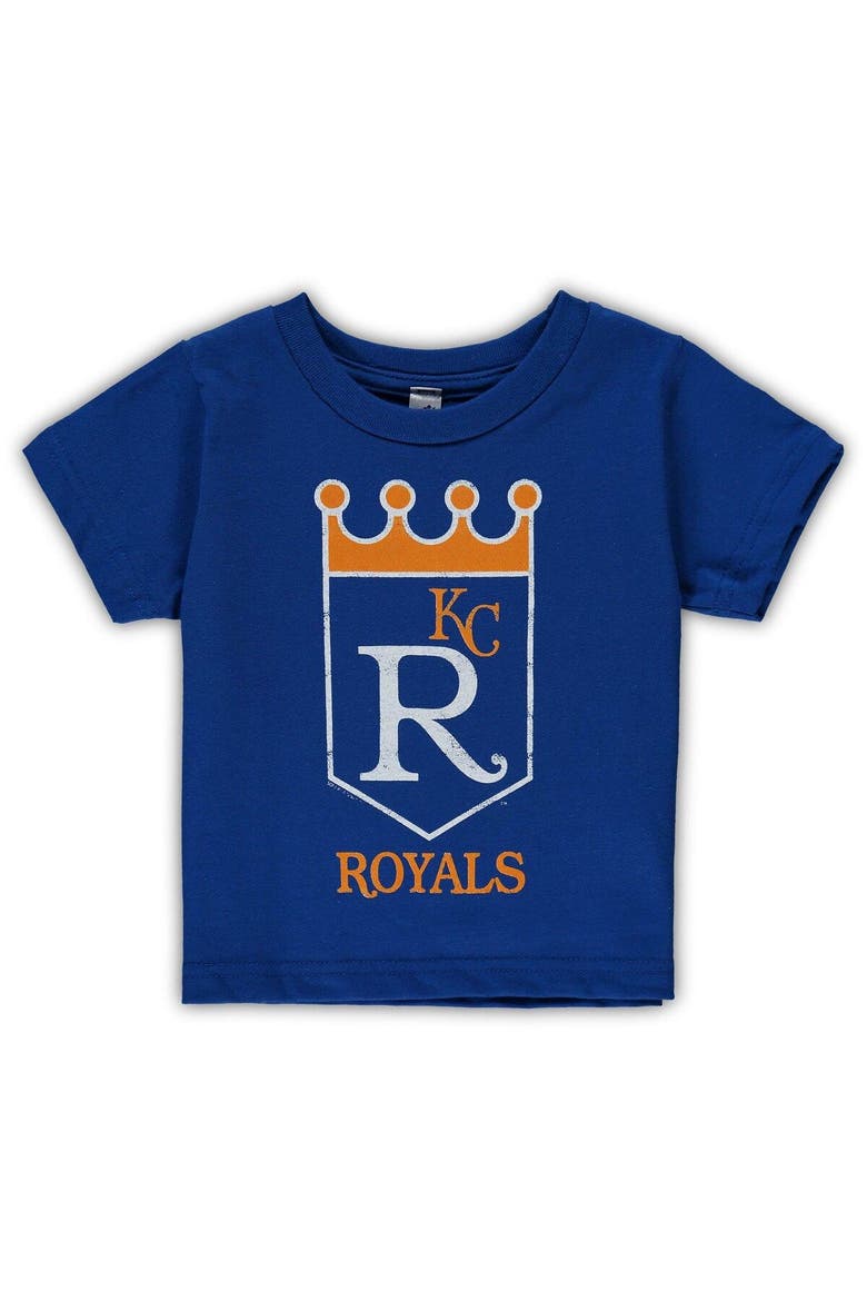 Toddler Soft as a Grape Royal Kansas City Royals Cooperstown Collection Shutout T-Shirt, Main, color, Royal