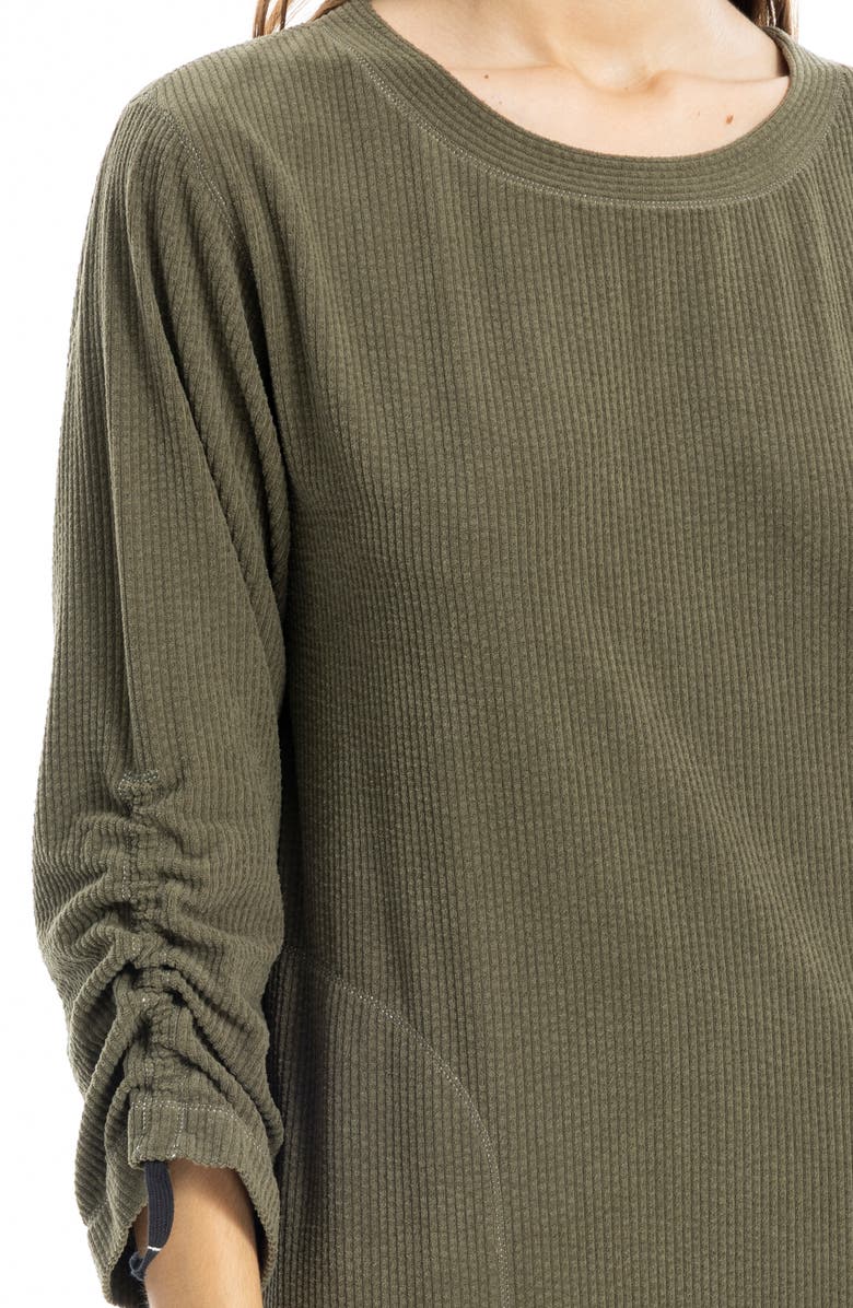 MAX STUDIO Corduroy Dress, Alternate, color, Sage