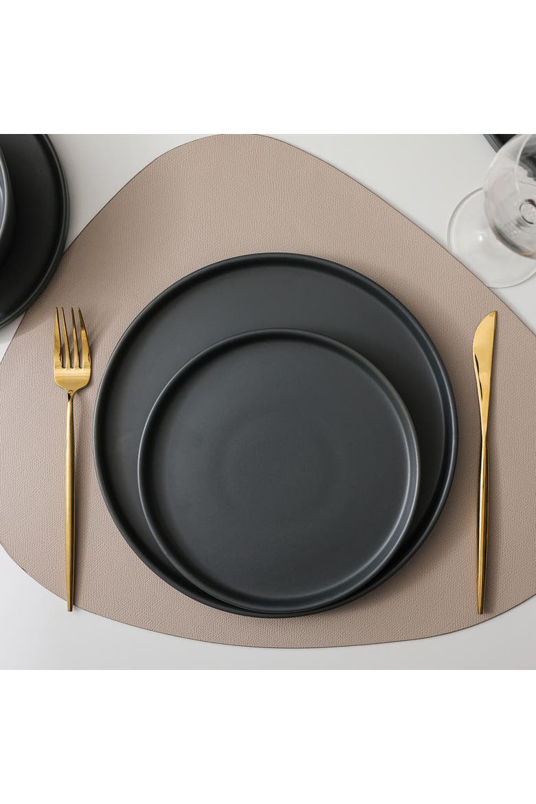 Celina Stoneware 32-Piece Dinnerware Set with Pasta Bowls, Alternate, color, Grey