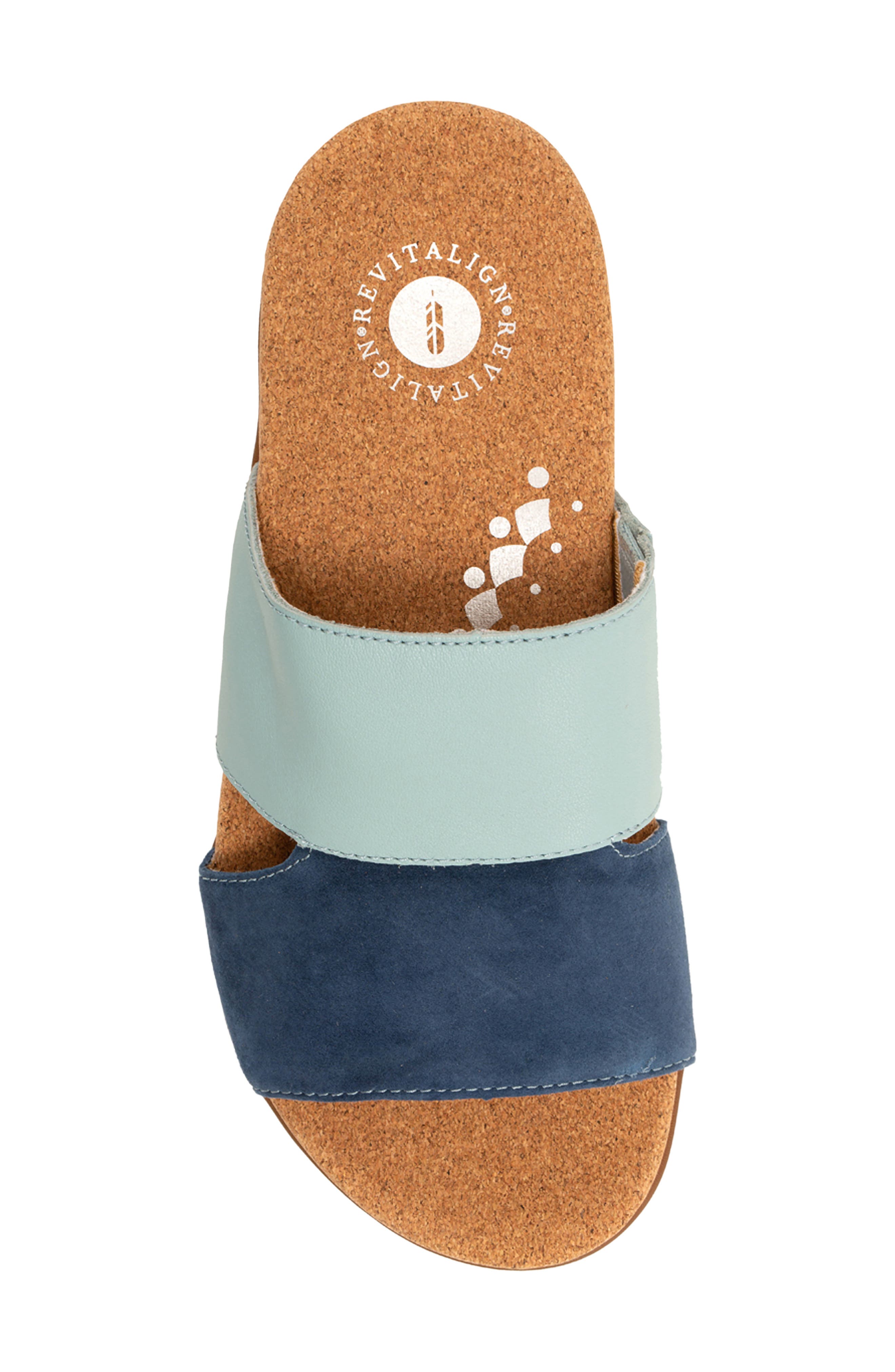 Basque Slide Sandal, Alternate, color, BLUE