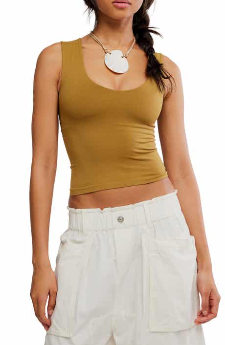 Free People Clean Lines Seamless Crop Muscle Tank