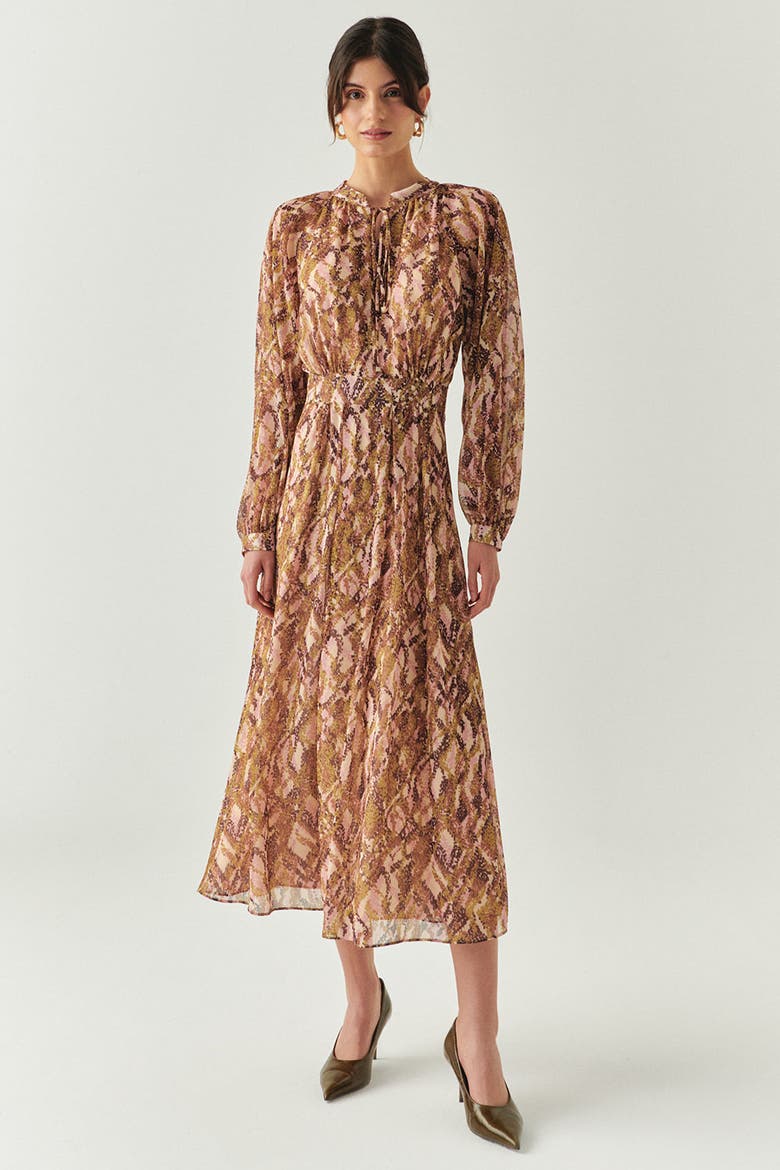 Kairi Chiffon Midi Dress, Main, color, MULTI COLOR
