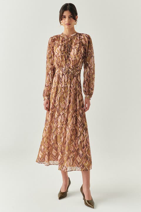 Kairi Chiffon Midi Dress