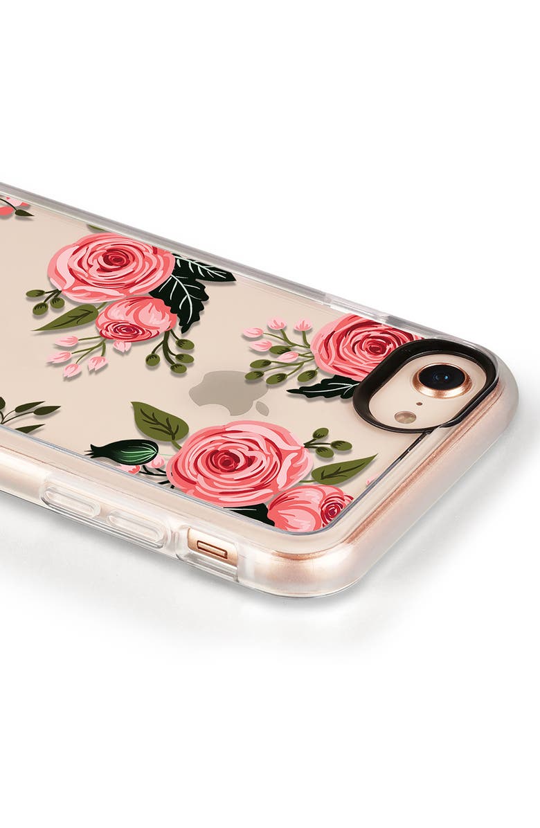 CASETiFY Pink Floral Grip iPhone 7/8 & 7/8 Plus Case, Alternate, color,