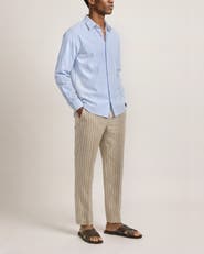 Orlebar Brown Justin Seersucker Cotton Stripe Shirt
