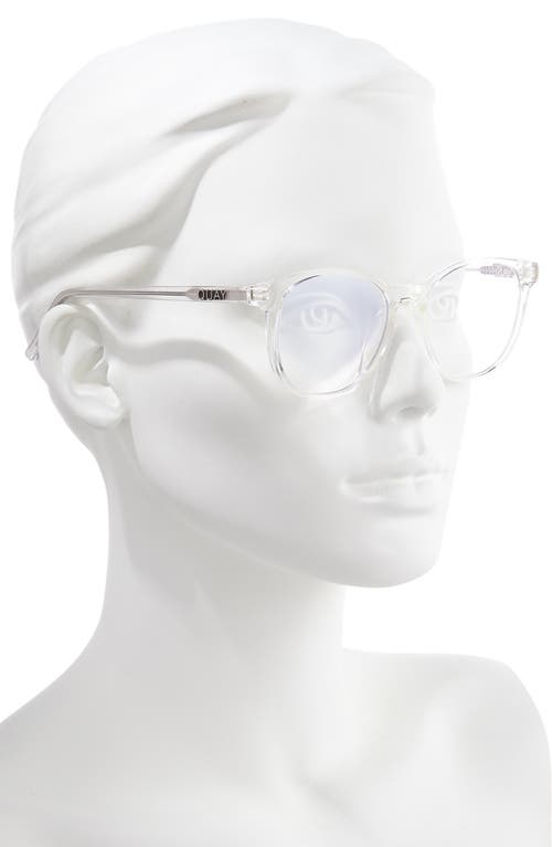Quay Australia Blueprint 48mm Blue Light Filtering Glasses In White