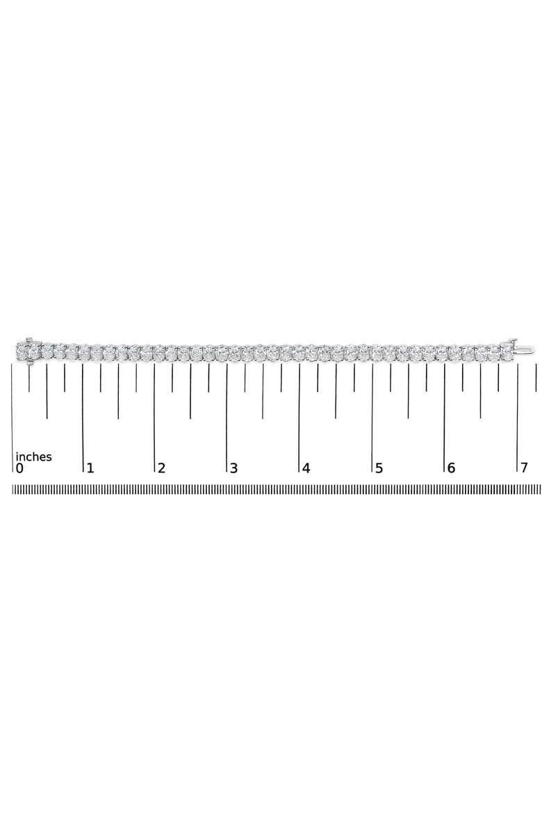 Haus of Brilliance IGI Certified 14K White Gold 15.0 Cttw Oval Cut Lab Grown Diamond Tennis Bracelet, Alternate, color, White Gold