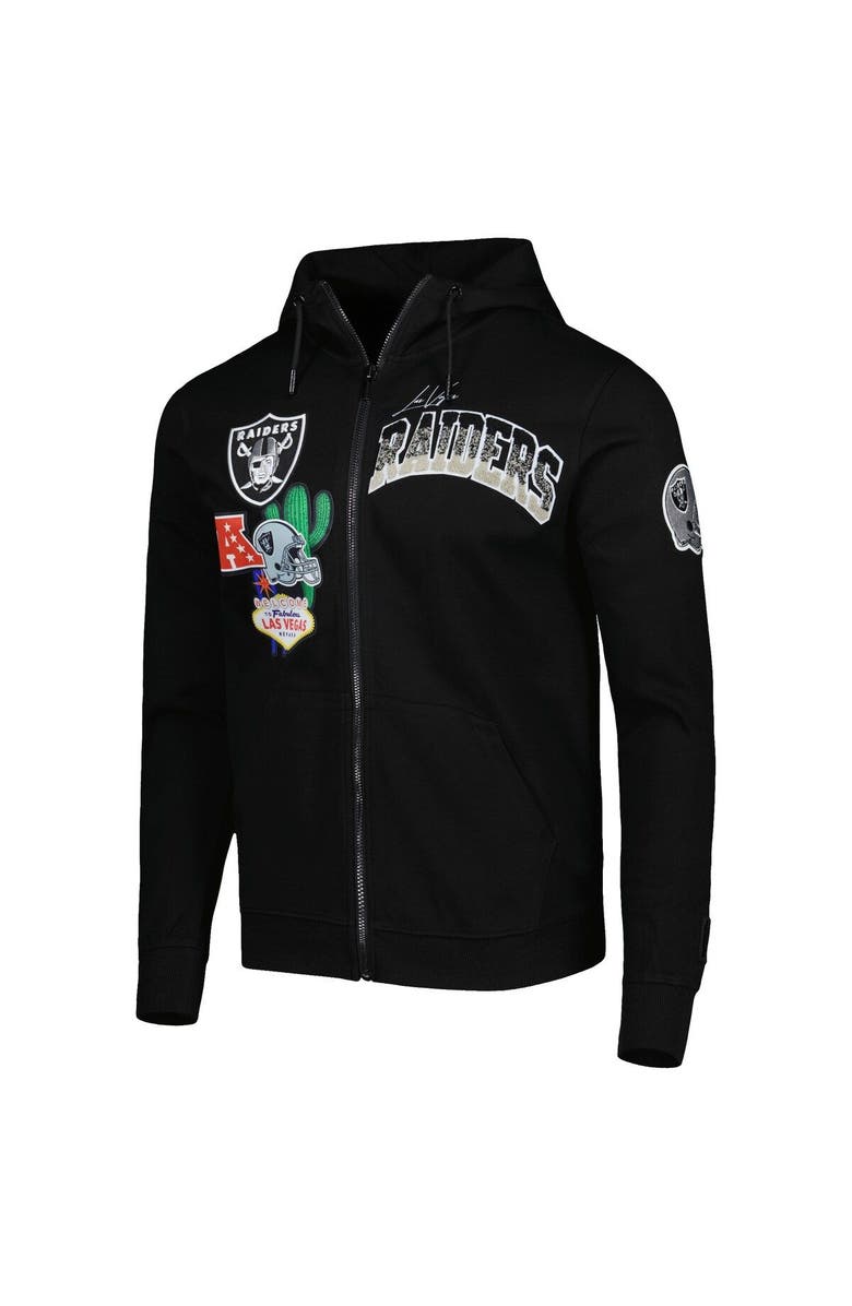 PRO STANDARD Men's Pro Standard Black Las Vegas Raiders Hometown Full-Zip Hoodie, Alternate, color, 