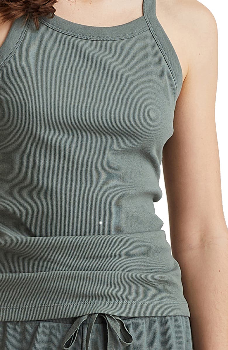 Papinelle Milla Rib Shelf Bra Racerback Tank, Alternate, color,