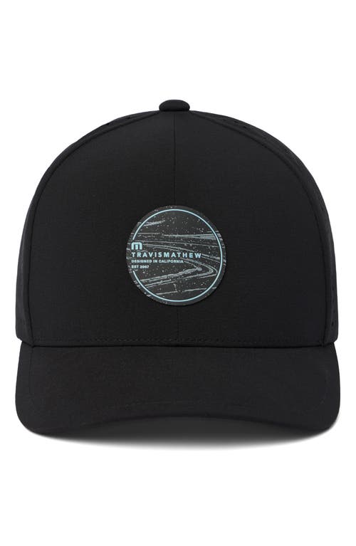 Travismathew Long Journey Snapback Baseball Cap In Black