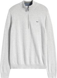 vineyard vines Kids' Boathouse Half Zip Cotton Sweatshirt