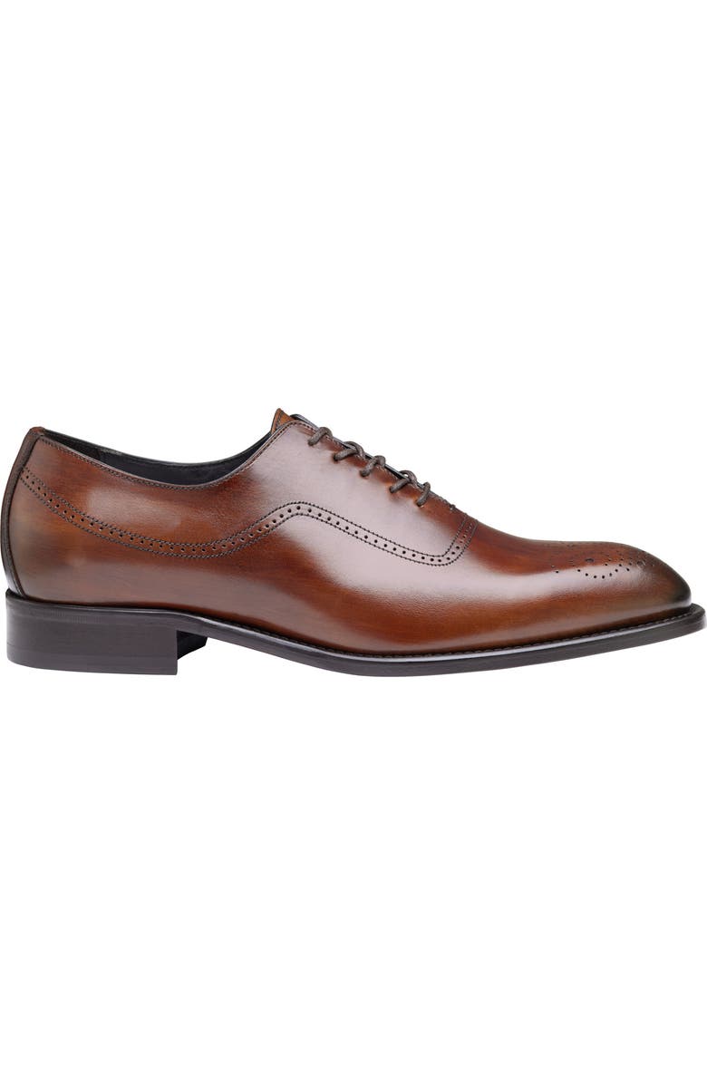 JOHNSTON & MURPHY COLLECTION Ellsworth Medallion Water Resistant Plain Toe Wholecut Shoe, Alternate, color,