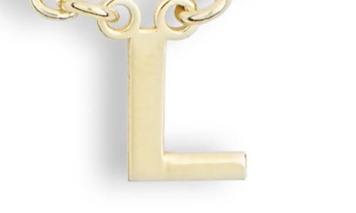Meshmerise Diamond Initial Charm Necklace In Gold