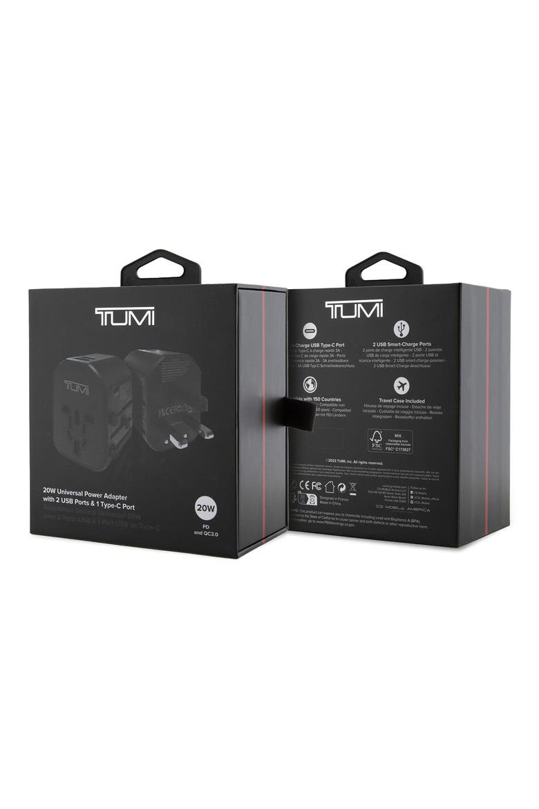 TUMI 変換プラグケース USB-Cケーブル付き Travel Adapter with Case | Nordstromrack