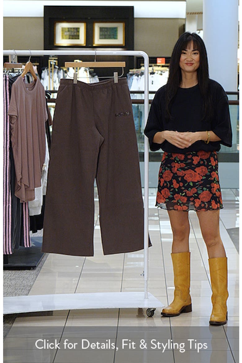 Be Logo Wide Leg Sweatpants video