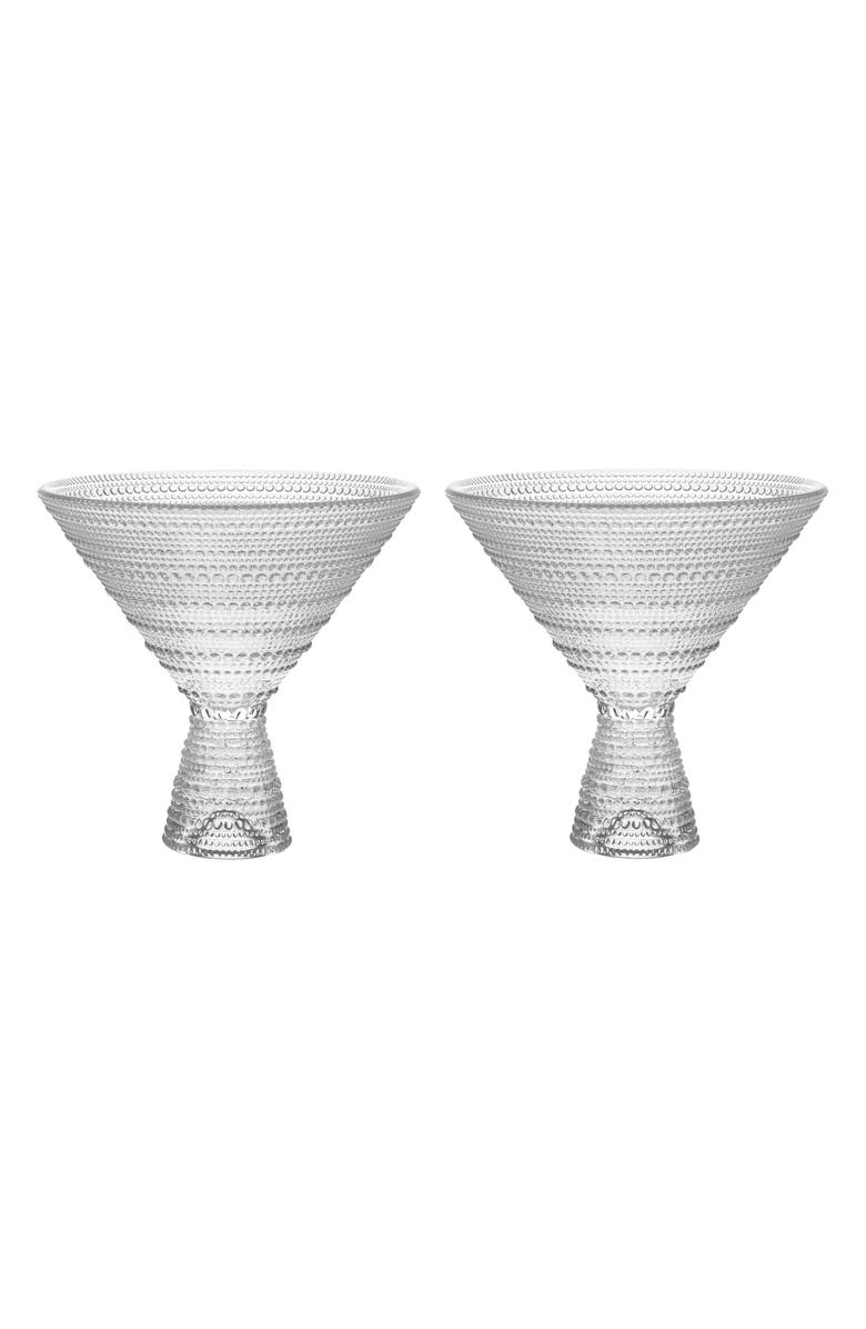 Fortessa Jupiter Set of 2 Martini Glasses, Main, color, Clear