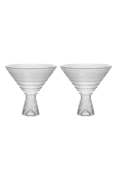 Jupiter Set of 2 Martini Glasses